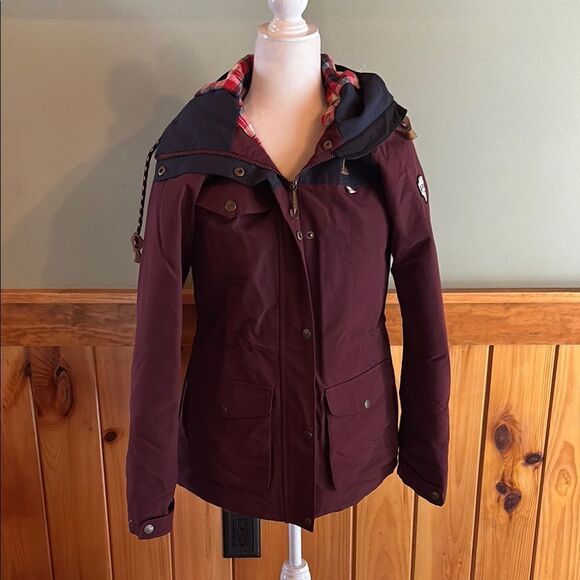 Picture Organic Recycled ♻️ Plaid Hooded Snow Jacket - Picture 1 of 16